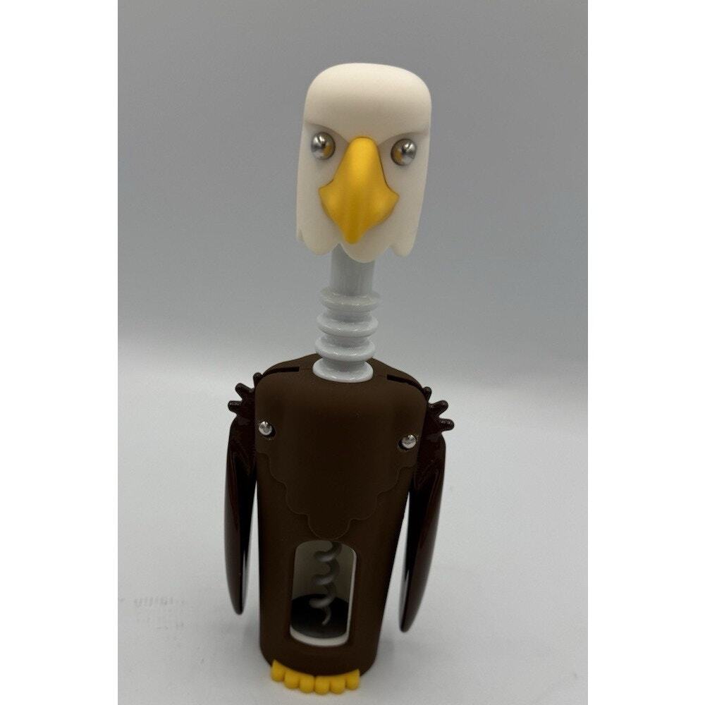 TrueZoo Bald Eagle Winged Corkscrew Wine Bottle Opener Barware